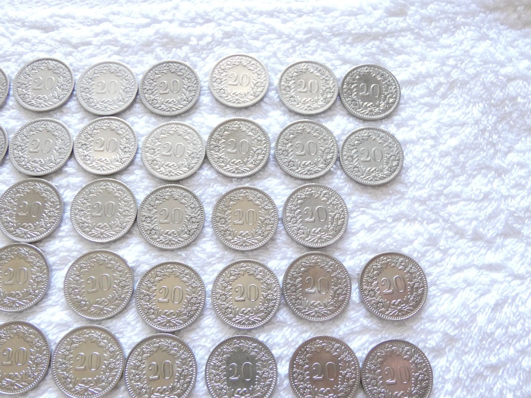 Tutti le monete: Lot 20 centimes/rappen 1850-1966 – Usato da Nyon venduto da Ilmi09 6