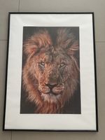 Gerahmtes Bild Löwe Motiv