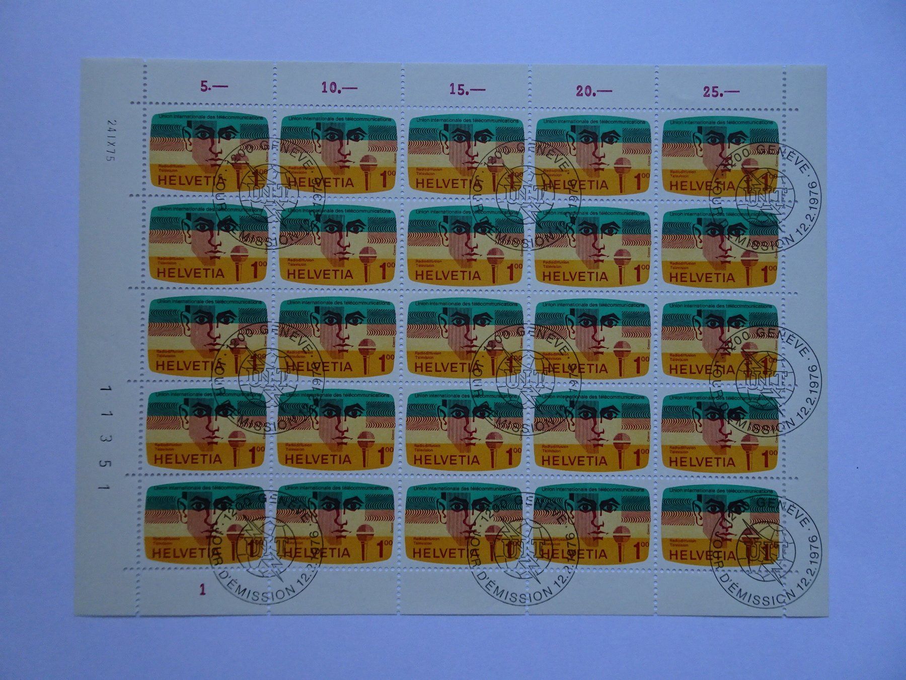 Tous les timbres: UIT 1976 mit ET – Neuf (Voir description) à Aadorf par Chnorli-Furz