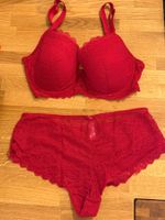 Etam Rot Damen Unterwäsche Set Spitze Grösse 42 / 85D