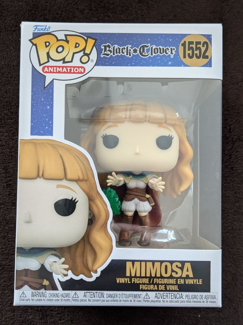 Funko Statuette: Funko Pop! Black Clover - Mimosa #1552 – Nuovo e nell'imballaggio originale da Obfelden venduto da RCO85