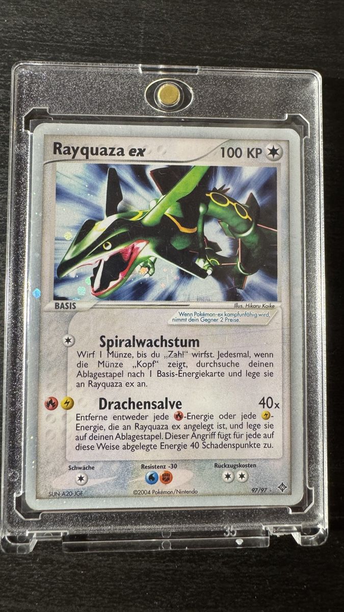 Pokémon Sammelbilder & Trading cards: Rayquaza Ex 97/97 Ex dragon holo – Gebraucht aus Belprahon von Rob_ain