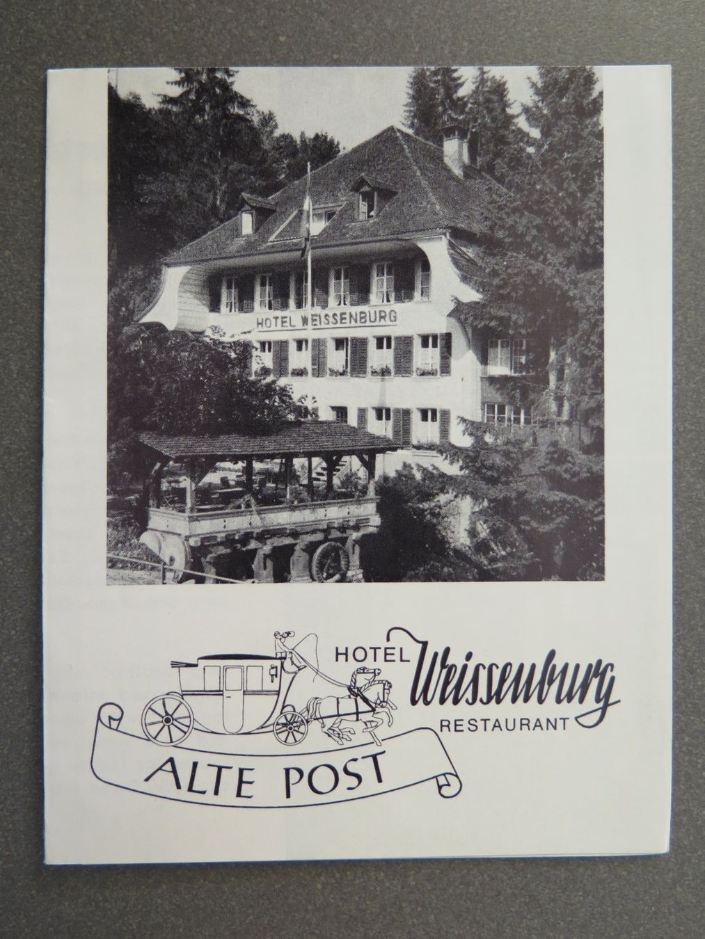 Dokumente: WEISSENBURG - HOTEL ALTE POST - KLEINPROSPEKT – Gebraucht aus Wittenbach von lipasal
