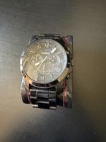 Herren Armbanduhr Fossil Chronograph schwarz gebraucht