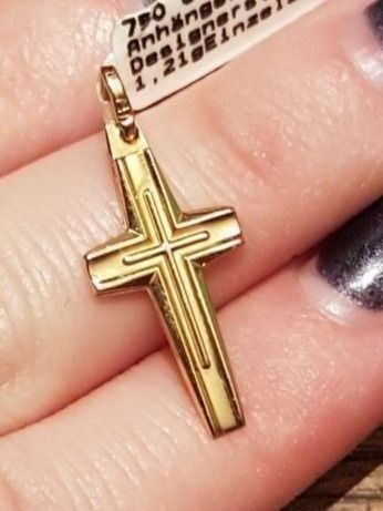 Ciondoli: 750 Gold Designer Kreuzanhänger – Nuovo (secondo la descrizione) da Unterägeri venduto da Altgoldschmuck
