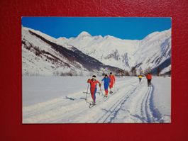 Ak Obergoms Wallis Langläufer Langlauf Gelände Galenstock