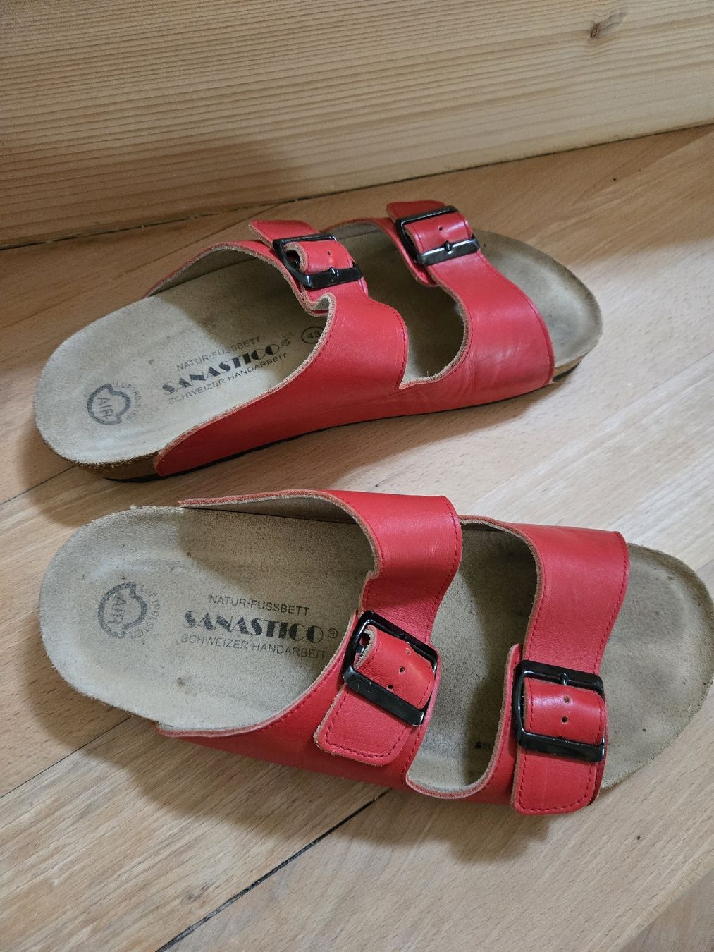 Scarpe da uomo: Sanastico Ledersandalen Gr. 43 – Nuovo (secondo la descrizione) da Unterterzen venduto da elebo 1