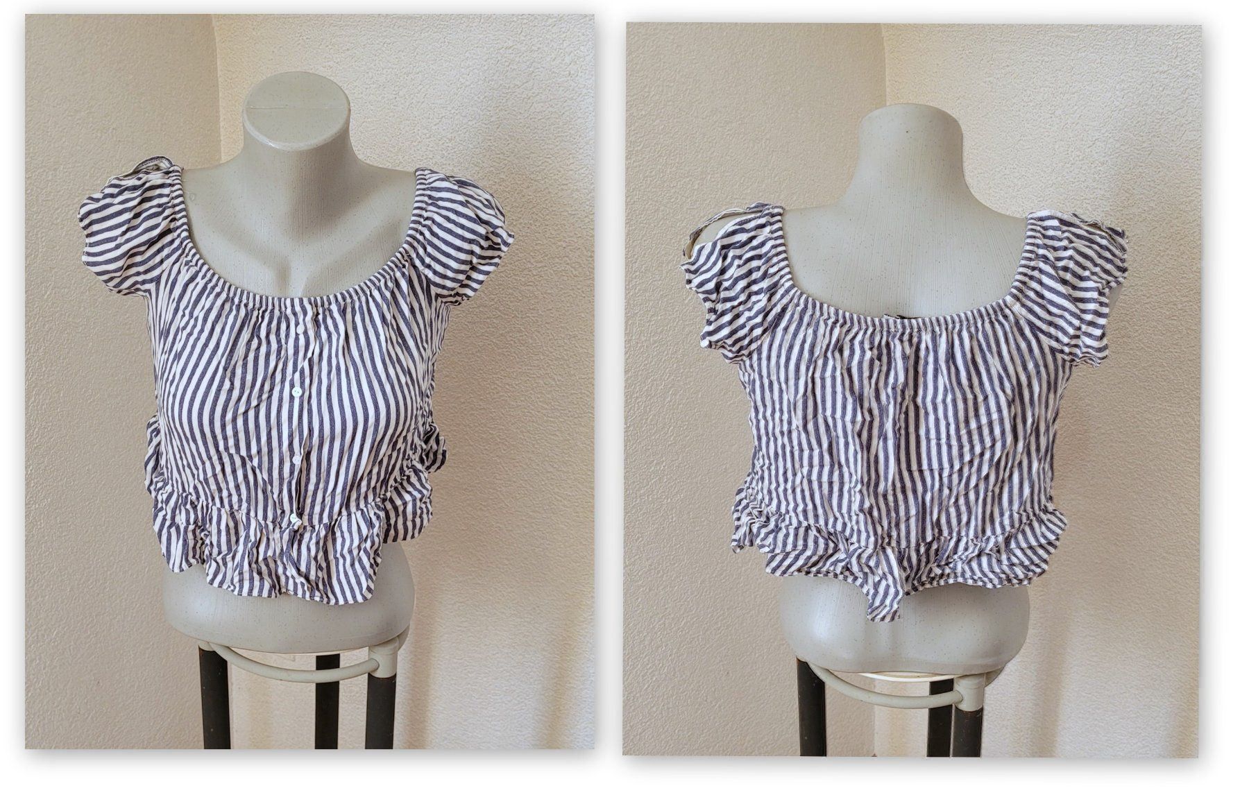Bershka Top: BERSHKA Top gestreift Gr. S – Usato da Füllinsdorf venduto da Sunnebliemli7 3