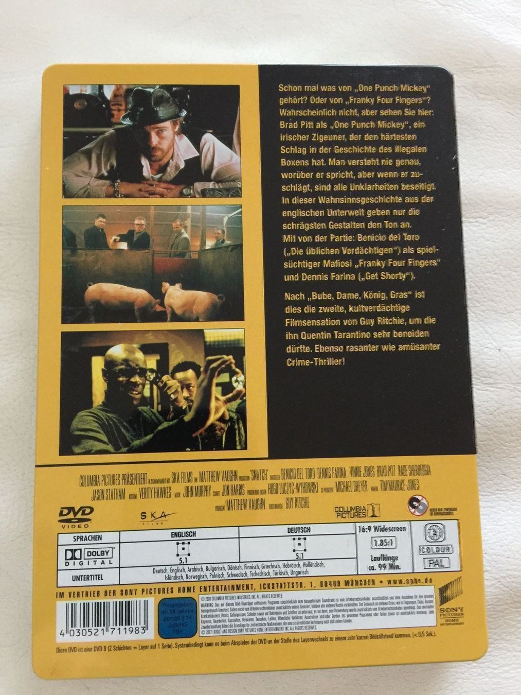 Tutti i DVDs: SNATCH dvd Steelbook – Usato da Jona venduto da Mister_N0 1