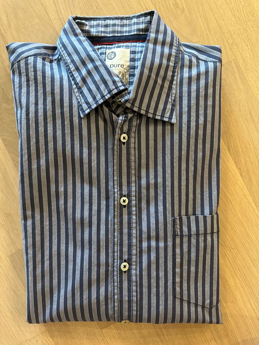Camicie: Hemd - blau gestreift - Pure - Gr- L - TOP – Nuovo (secondo la descrizione) da Dübendorf venduto da san_tt6m 2