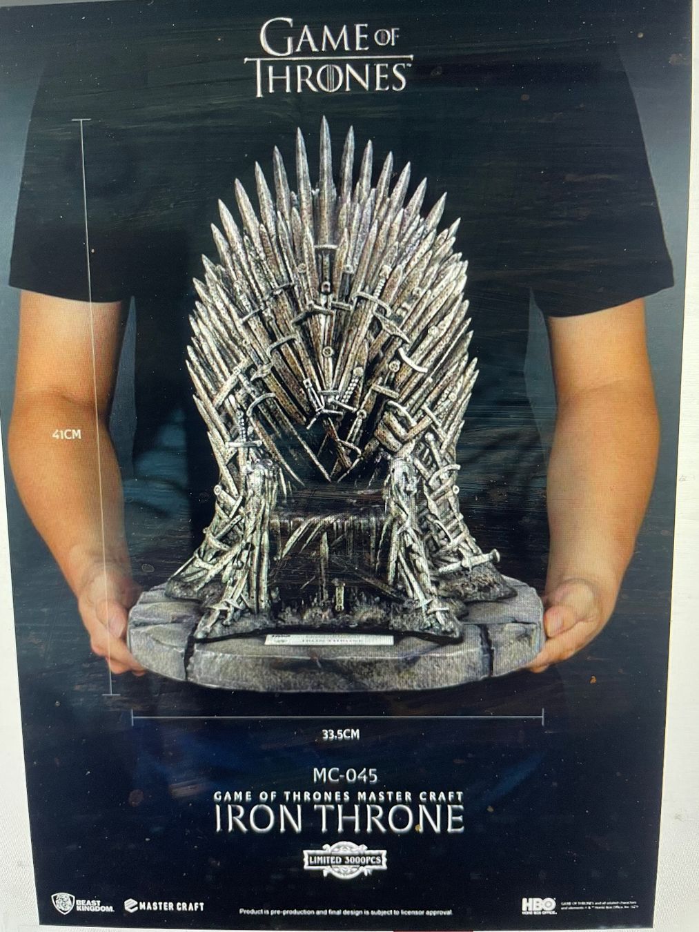 Statuette: IRON THRONE - GAME OF THRONES - MASTER CRAFT STATUE – Usato da Egg b. Zürich venduto da underworld