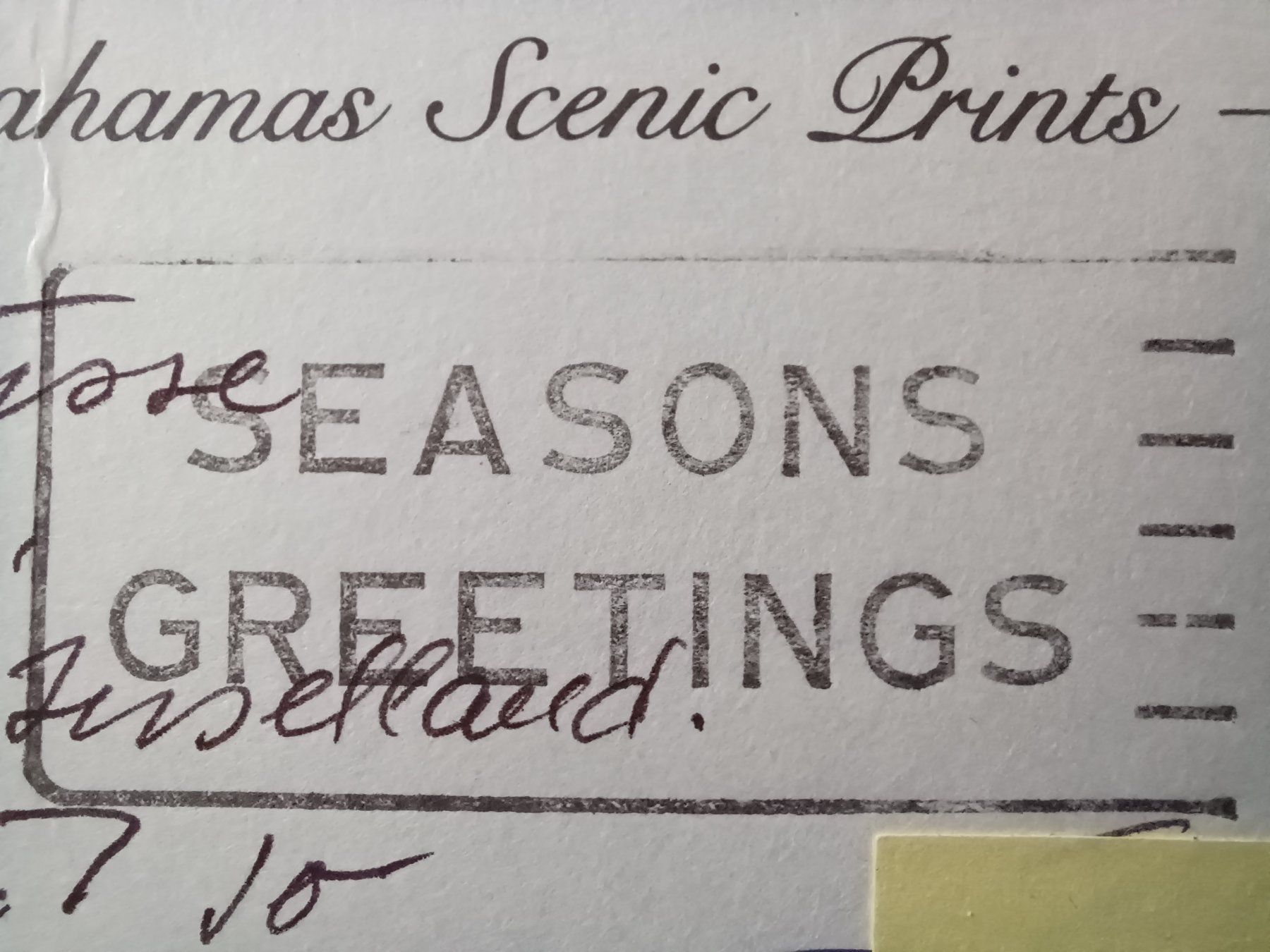 Cartoline postali: Nassau, Bahamas, 1999 – Usato da Aarau Rohr venduto da mgvw 3