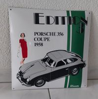 Emailschild Porsche 356 plaque émaillée