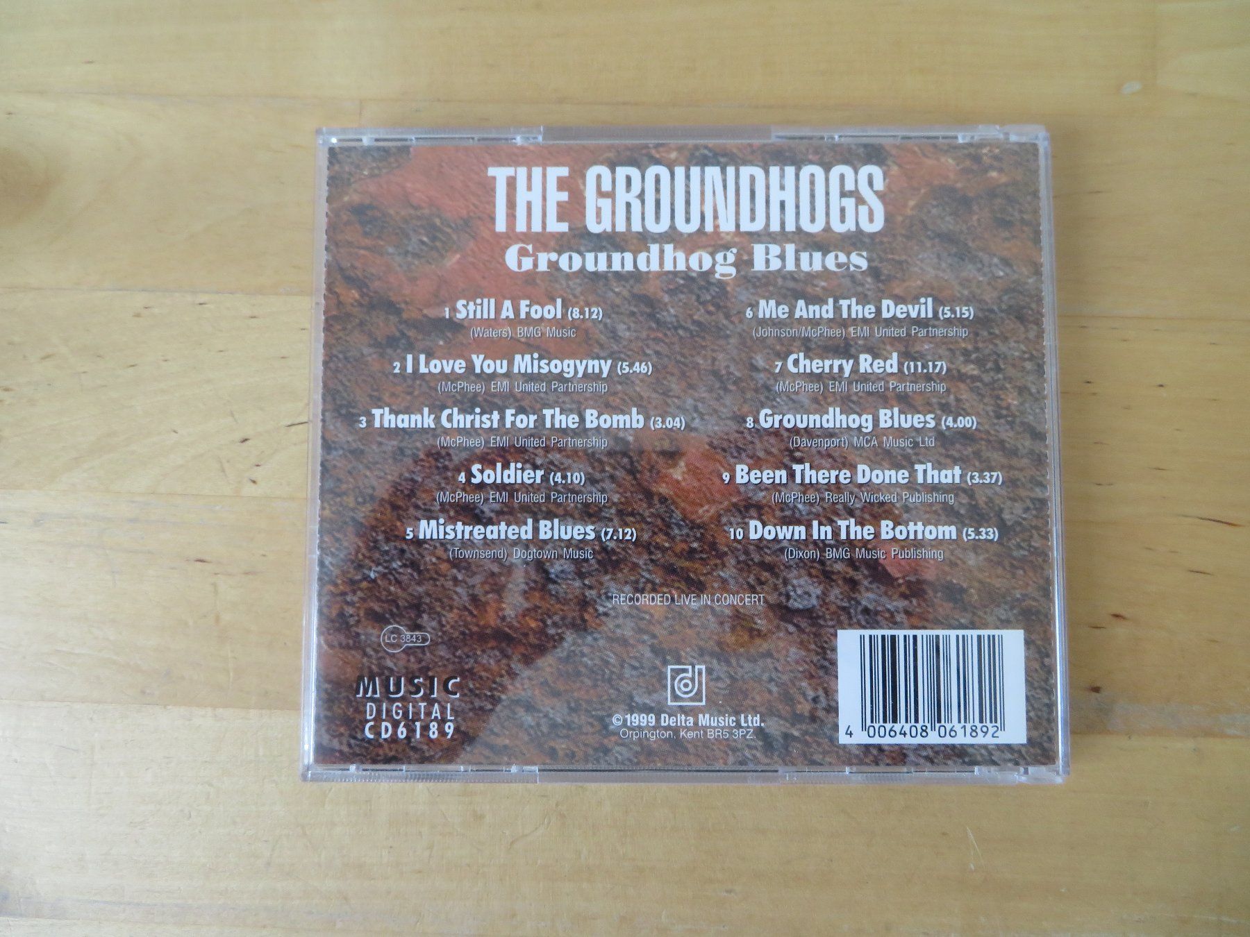 CDs: GROUNDHOGS *Groundhog Blues" live – D'occasion à zürich par Goldimmund 2