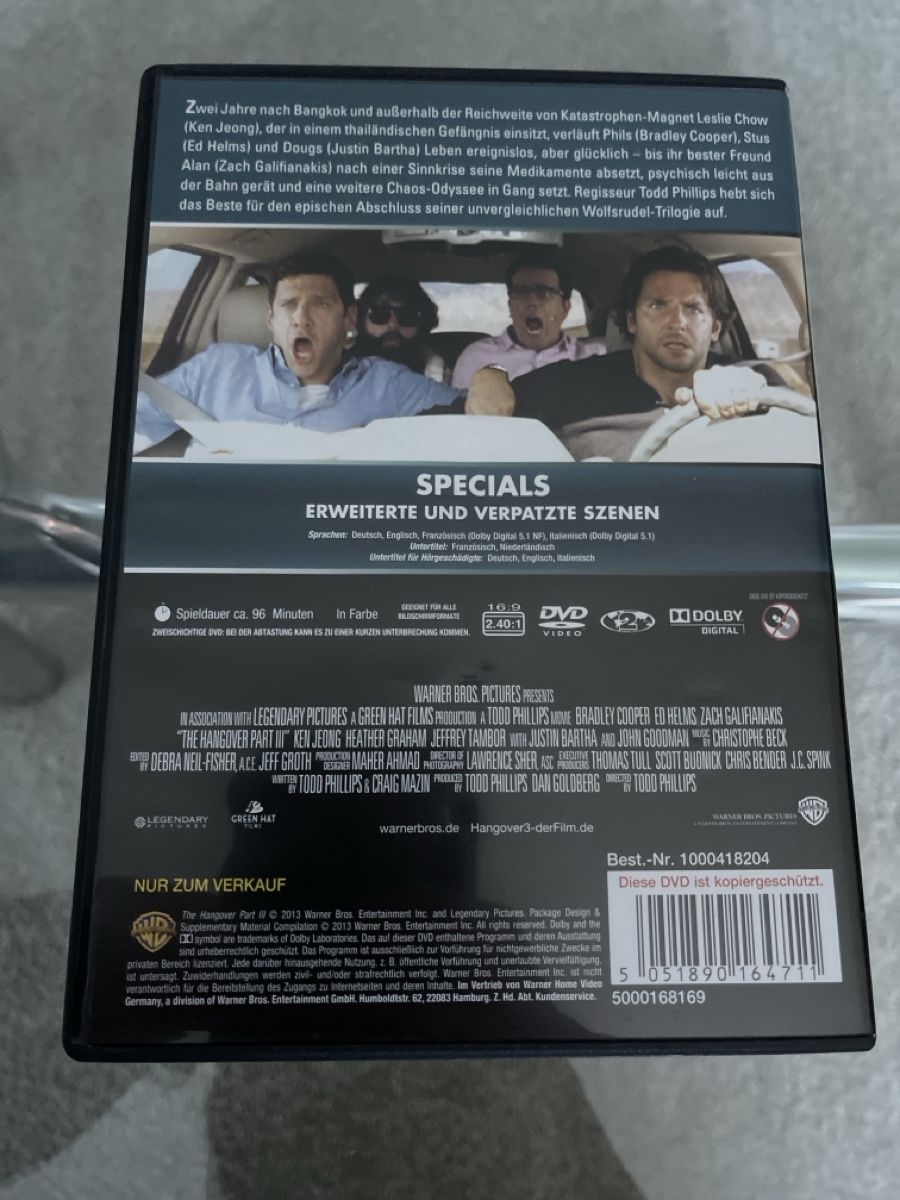 Tutti i DVDs: Hangover 3 DVD - der ultimative Lacher – Usato da Unterkulm venduto da AnoliOccasion 2