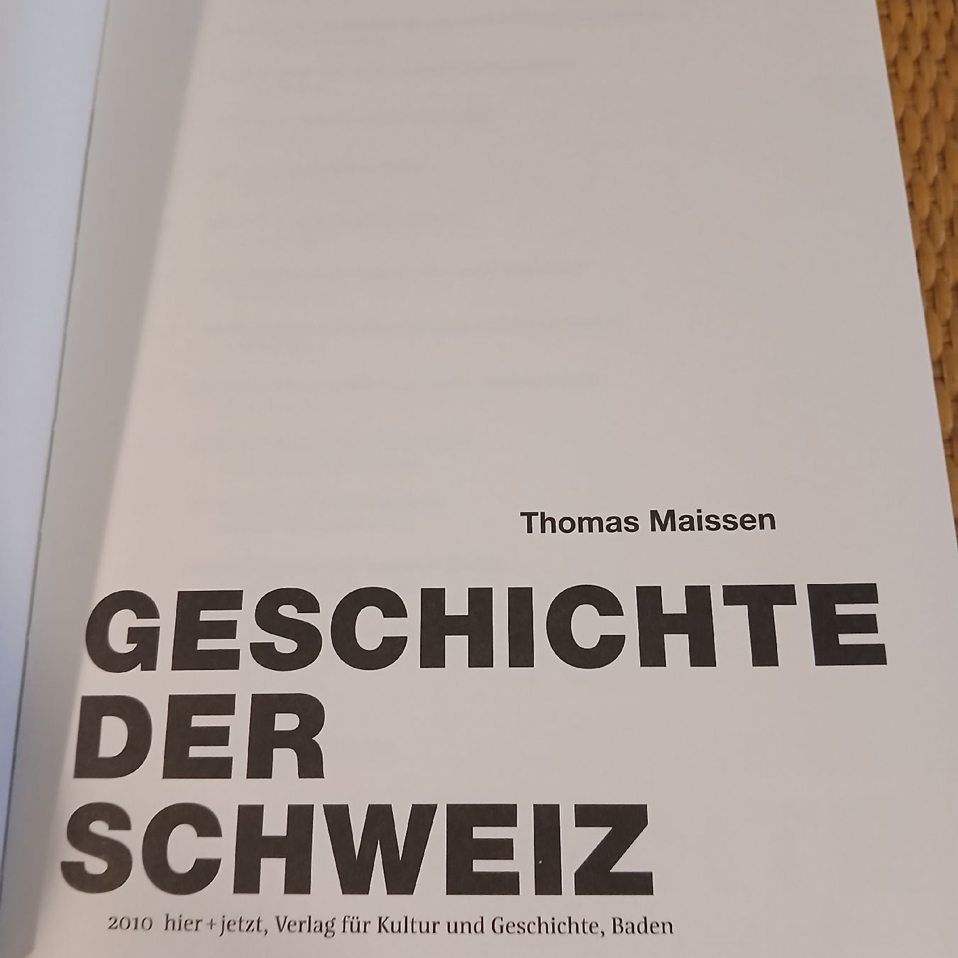 Libri: Thomas Maissen: Geschichte der Schweiz, 2010 – Usato da Wädenswil venduto da LeTroedel 1