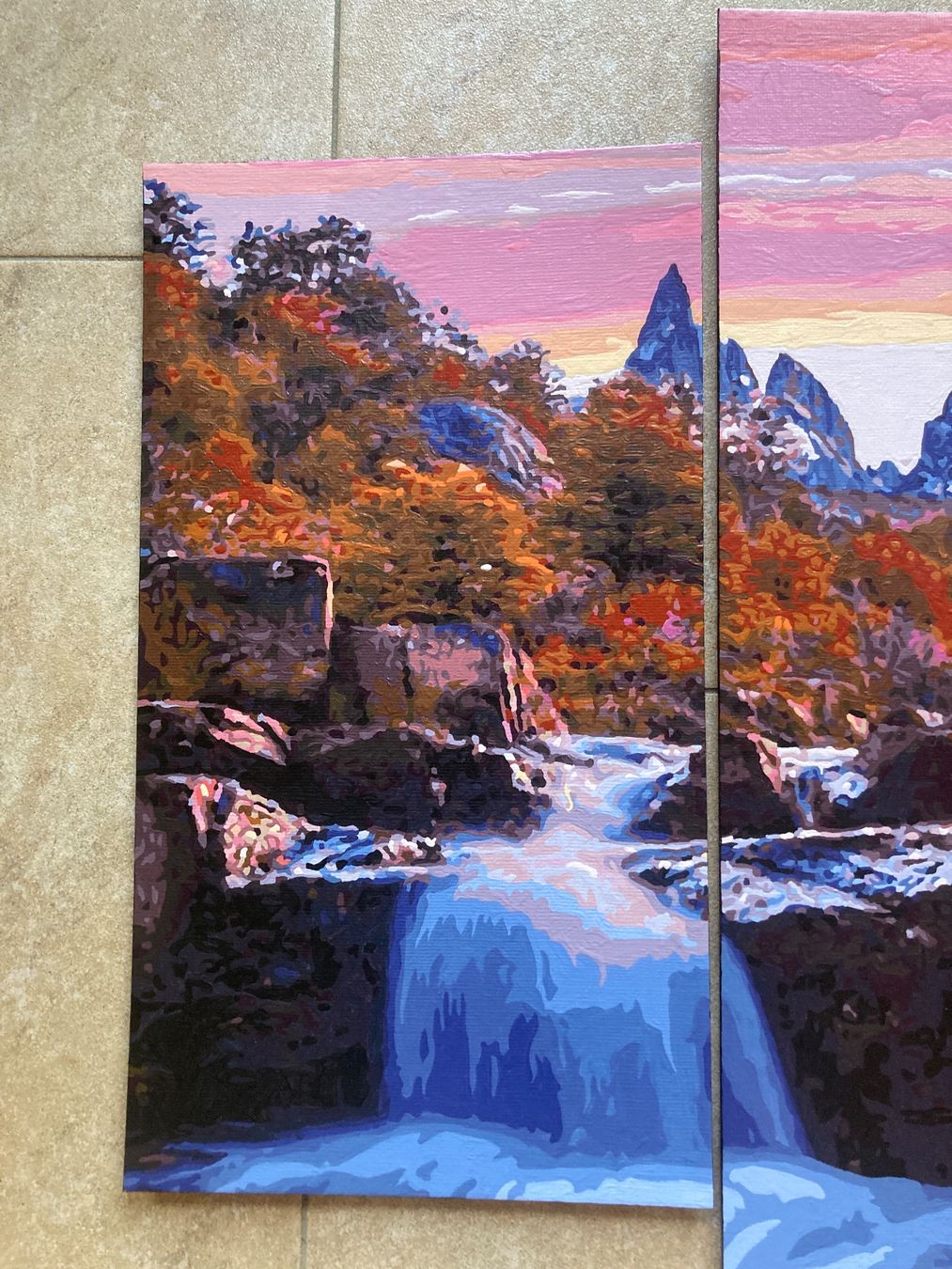 Dipinti: 5-teiliges Gemälde/Bild "Mystisches Patagonien" – Usato da Gelterkinden venduto da froggy80 1