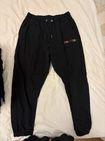 Missguided Jogginghose Rainbow/Schwarz