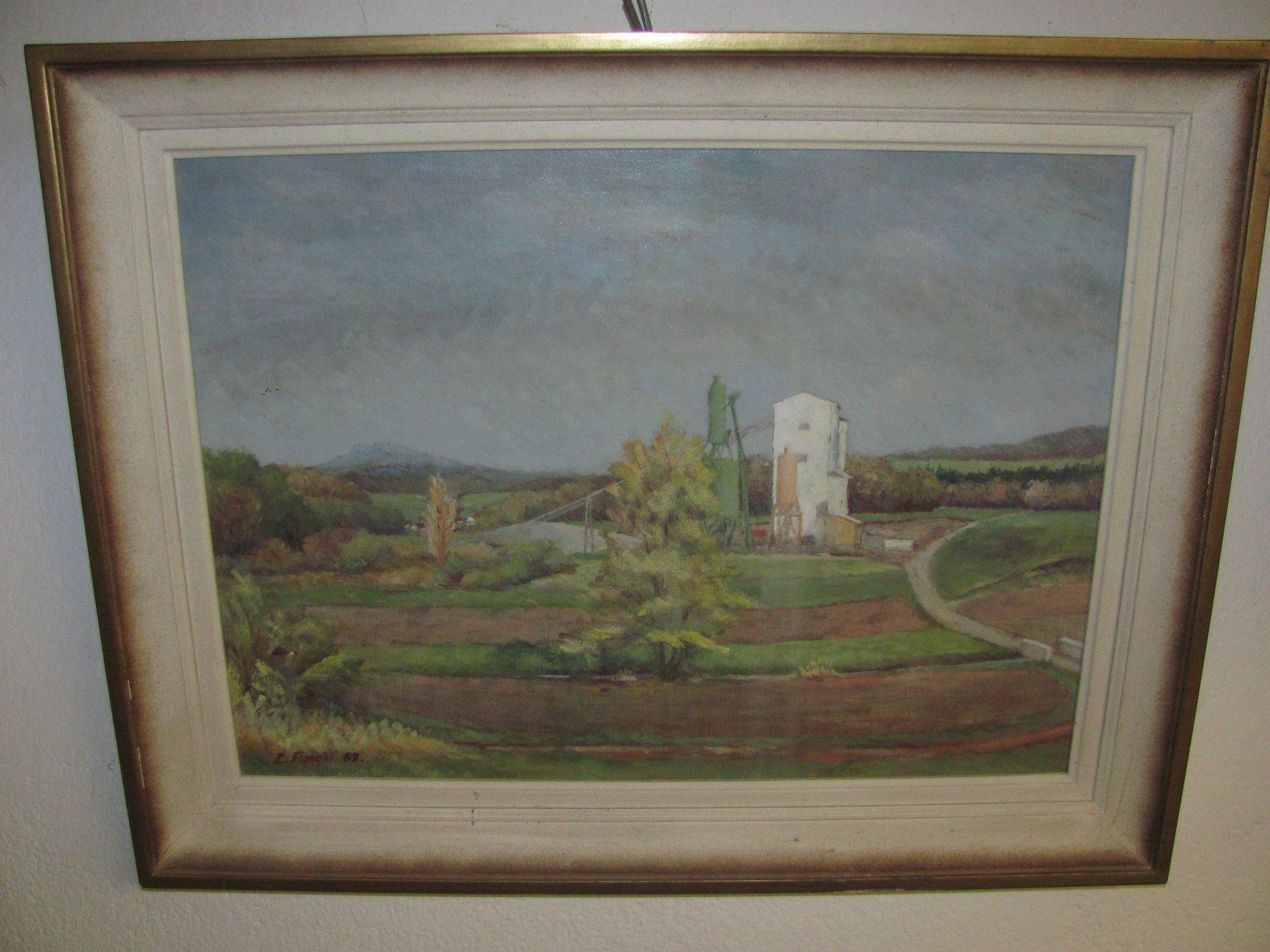 Dipinti: E. Fischli 1967 Ölbild Ölgemälde 51x65cm – Usato da Malters venduto da monarkli 1