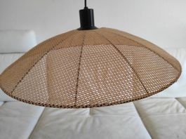 Hängelampe, Lampenschirm geflochten, Top!