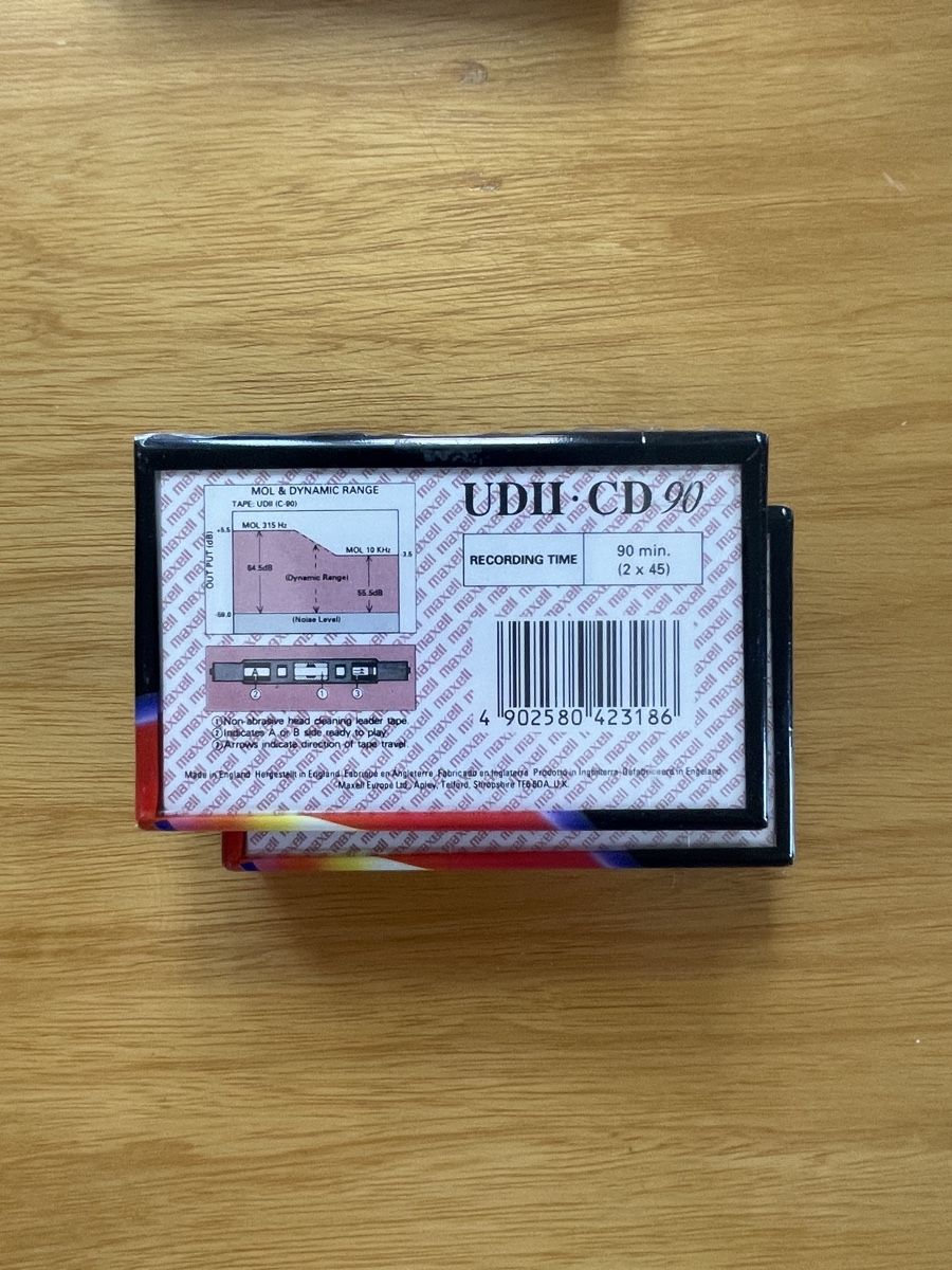 Kompaktkassetten: Maxell UDII-CD 90 Position Chrome 2 Stück neu – Neu und originalverpackt aus Olten von jebemm 1