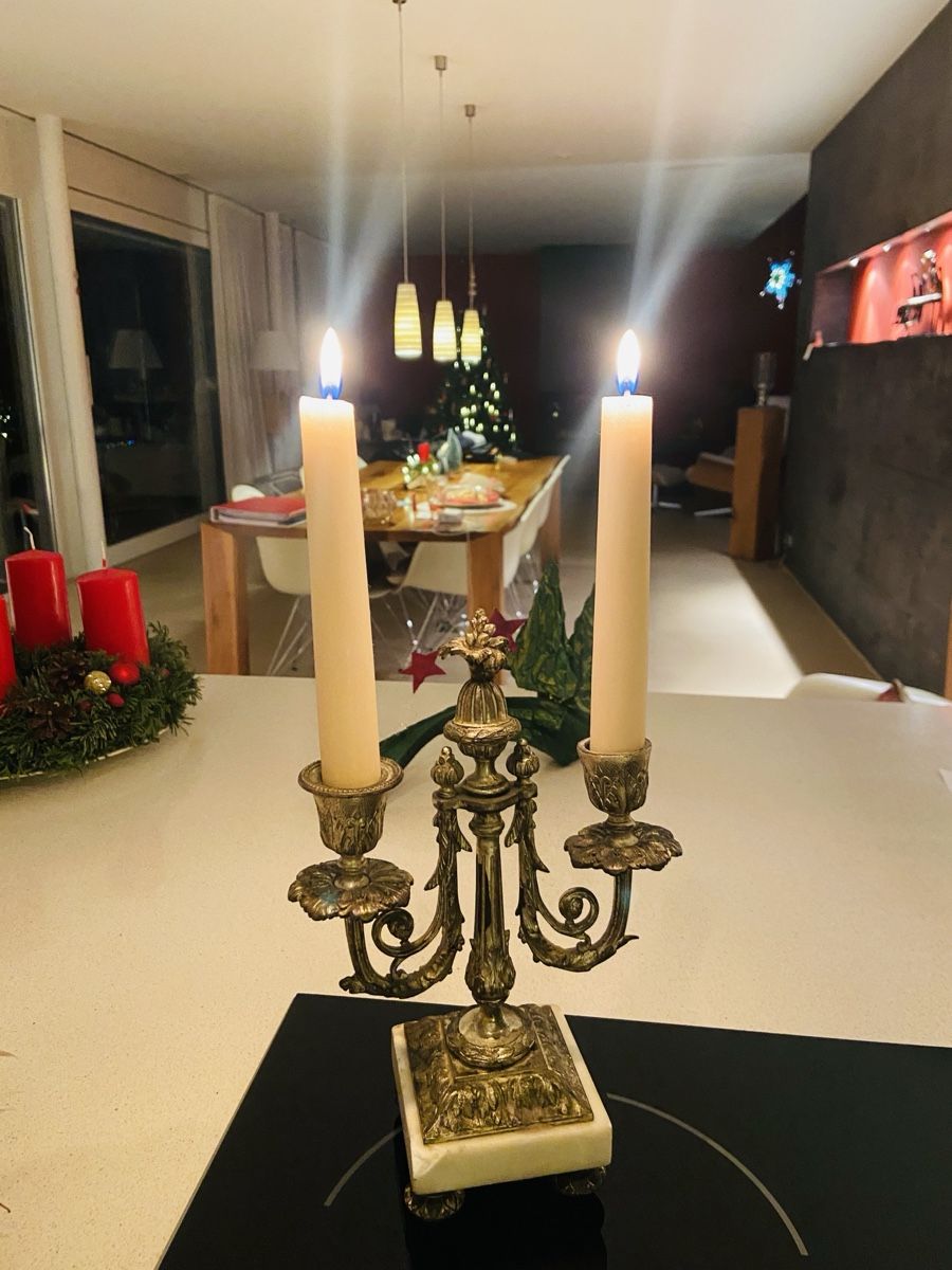 Portacandele: Nancy Ende 19Jhd. Kerzenständer – Usato da Gipf-Oberfrick venduto da Iberico 2
