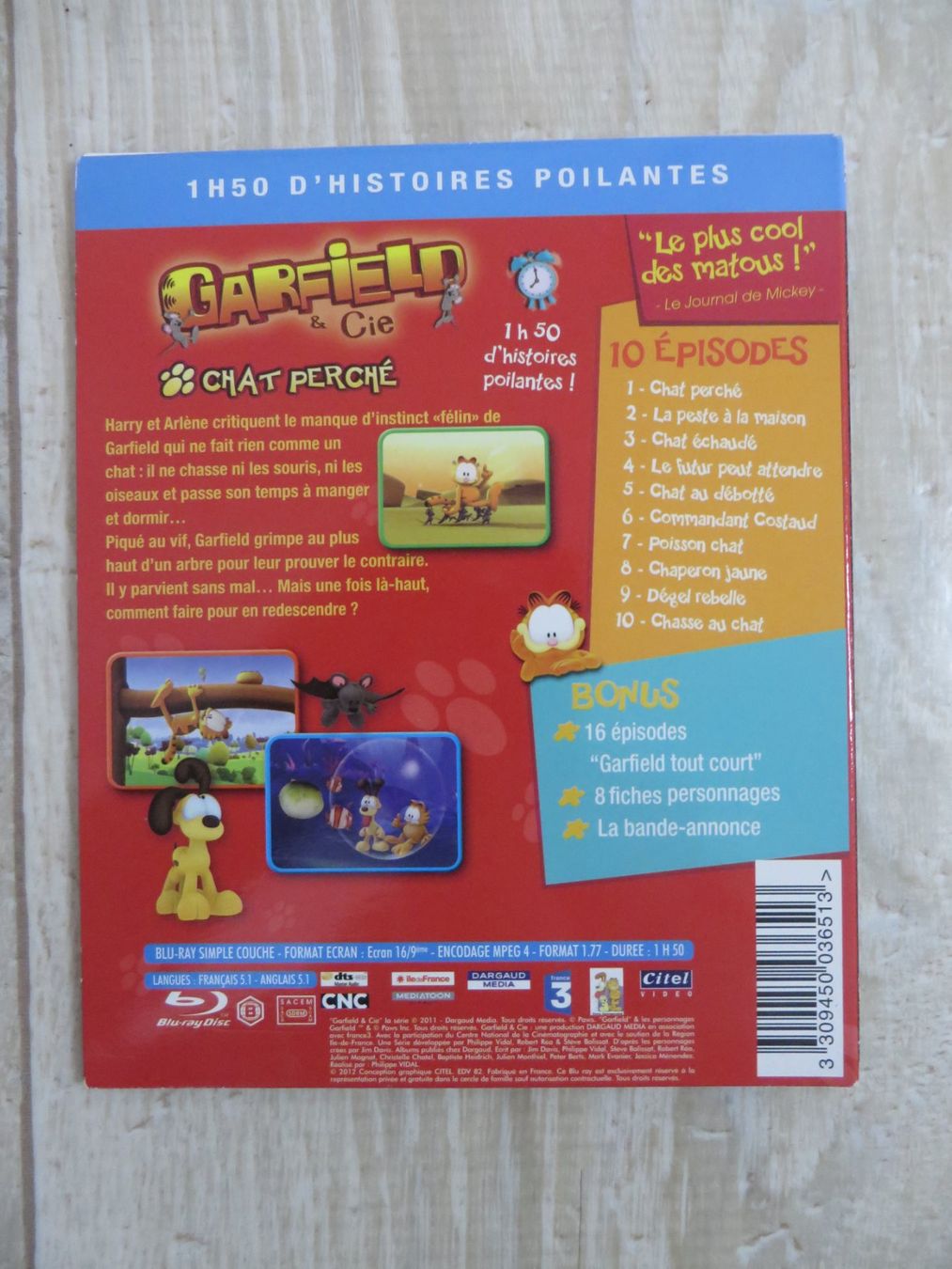 Tutti i DVDs: J228 - Blu-Ray - Garfield "Chat Perché" – Nuovo (secondo la descrizione) da Sottens venduto da locepa 1