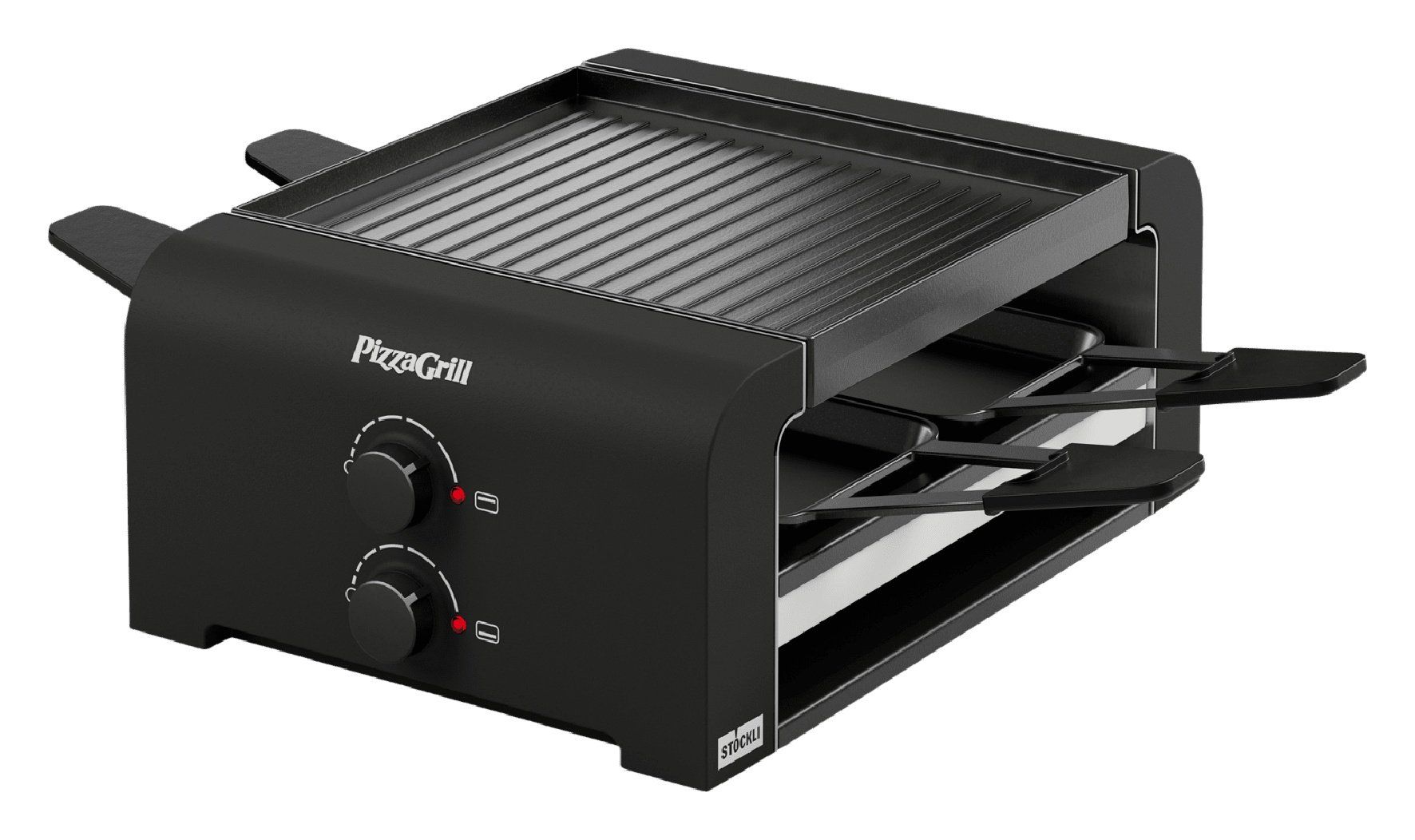 Stöckli Küchengeräte: STöCKLI PizzaGrill4, Raclette schwarz – Neu und originalverpackt aus Kägiswil von pebart 1