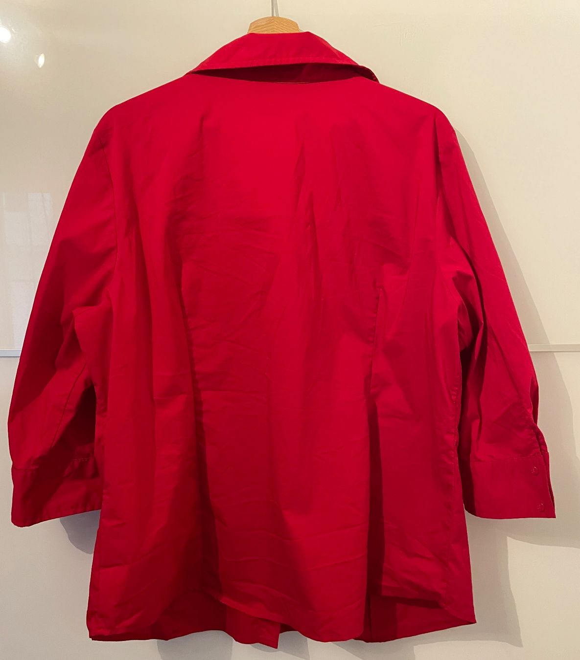 Camicette: Bluse mit 3/4-Ärmel, rot, Grösse 2X – Nuovo (secondo la descrizione) da Gümligen venduto da soleil149 1