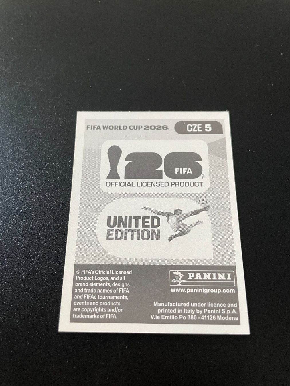Panini Carte collezionabili: FIFA WM 2026 Sticker CZE 5 – Usato da Fahrwangen venduto da Venez 1