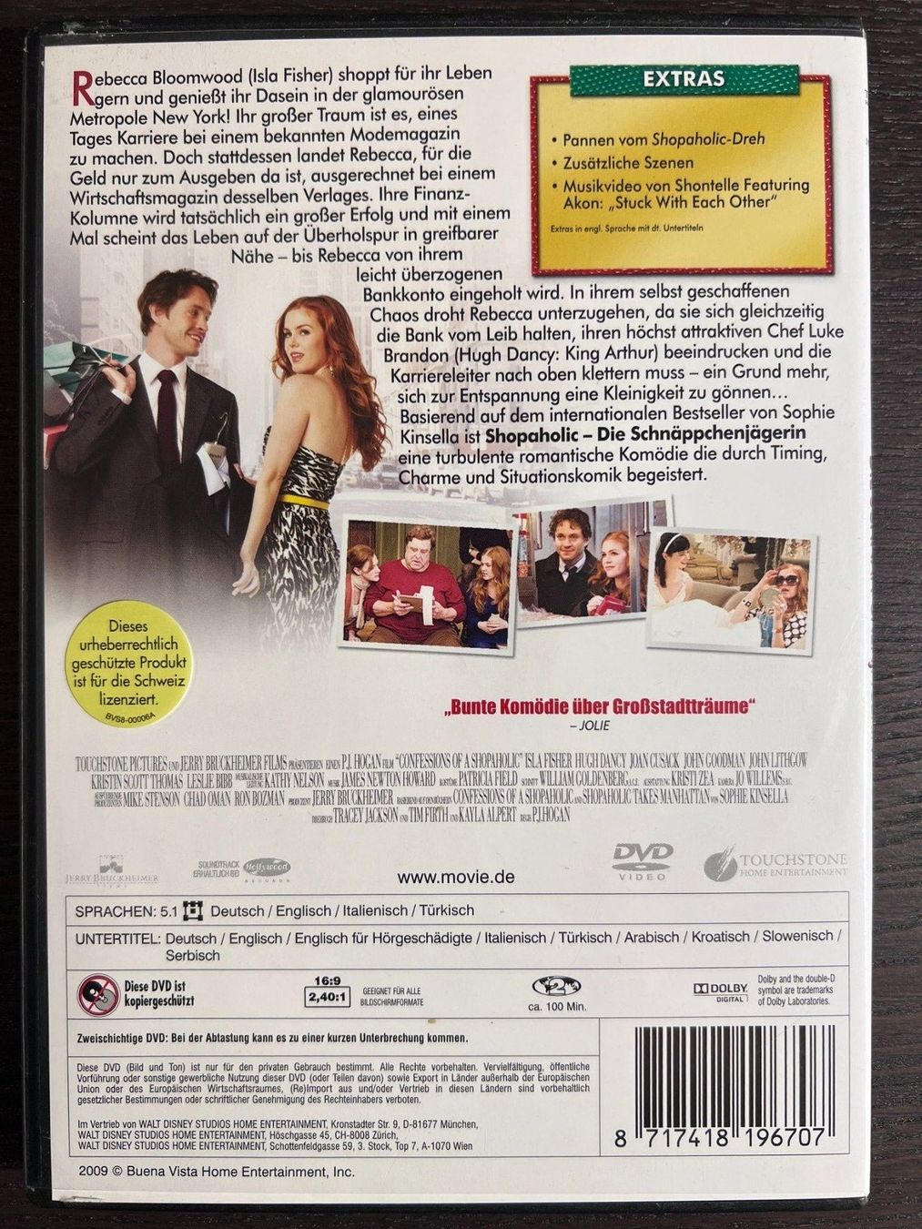 Tutti i DVDs: Shopaholic - Die Schnäppchenjägerin – Usato da Zürich venduto da FilmFreunde 1