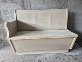 antike Sitzbank / Sitztruhe - Retro - Vintage