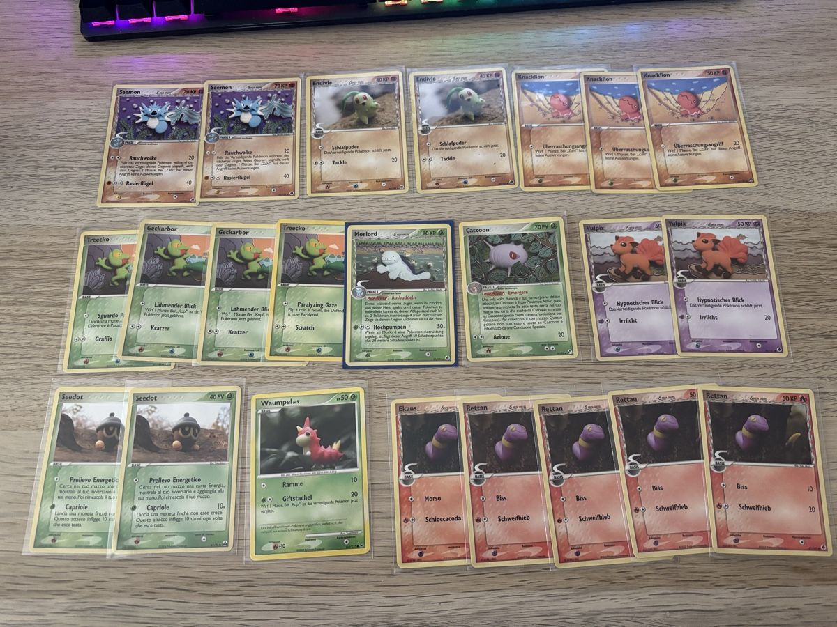 Spiele: VINTAGE "Knet" Pokemon Karten Sammlung  SEHR SELTEN – Gebraucht aus Stans von alaia55