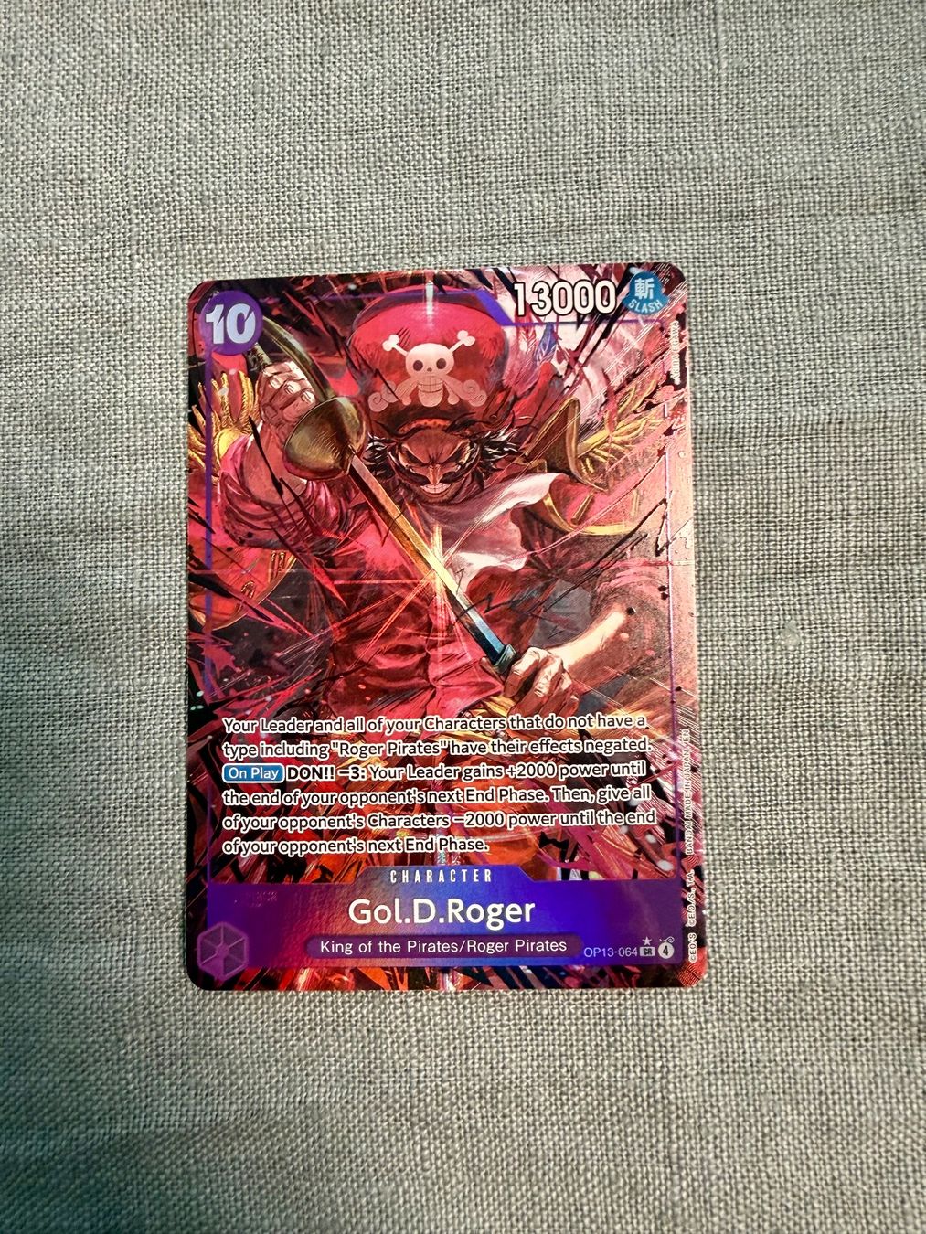 Bandai Carte collezionabili: One piece gol.d.roger op13-064 – Usato da Dübendorf venduto da Imtsch