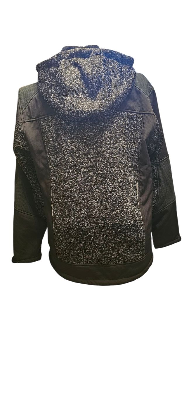 Jacken: Atrium Strickfleece Jacke mit Kapuze, Grau-Schwarz, Gr. M – Gebraucht aus Langenthal von SecondChanceShop 1