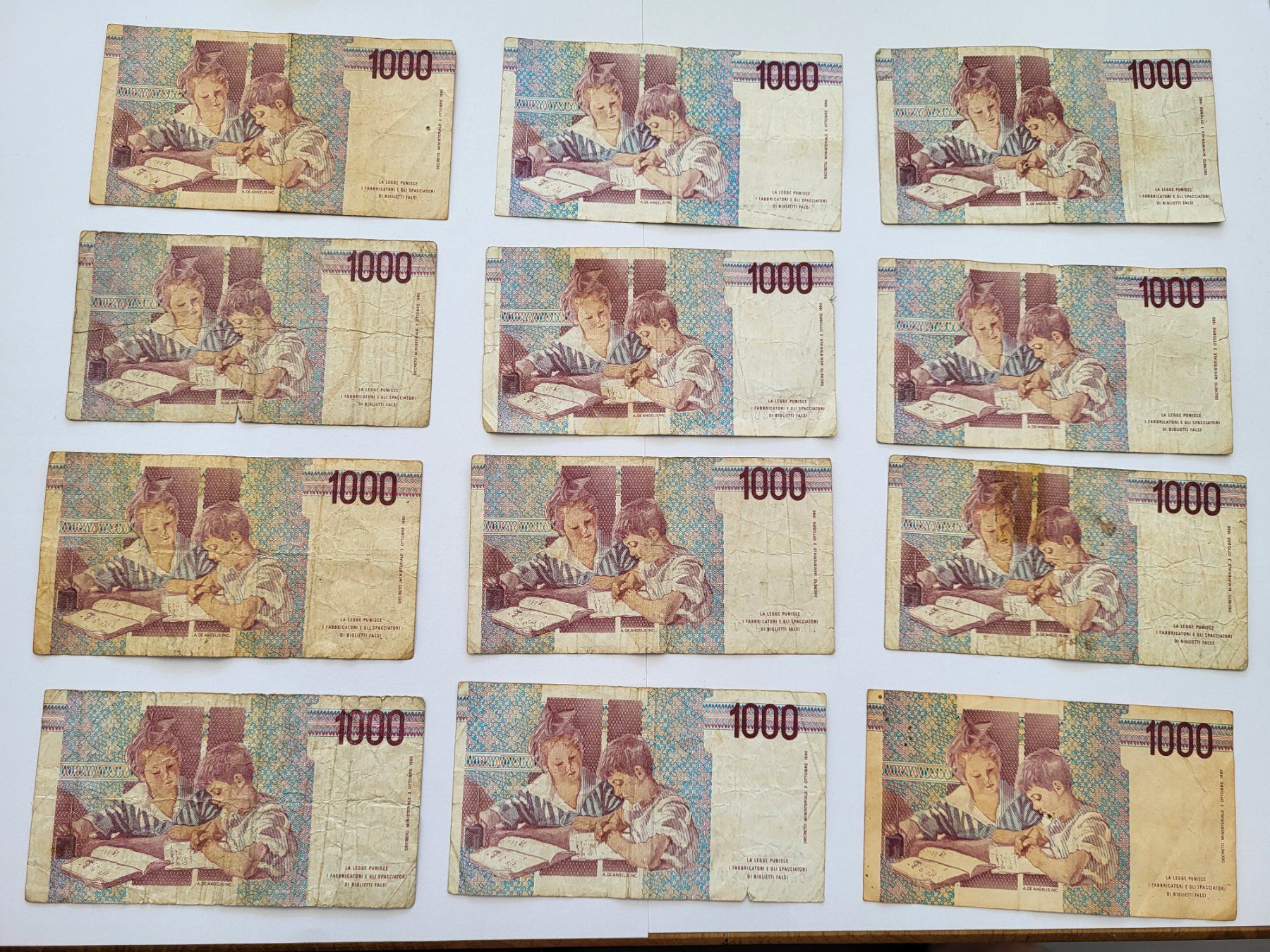 Banknoten: Banknoten aus Italien – Gebraucht aus Pravidondaz von LVtik 1
