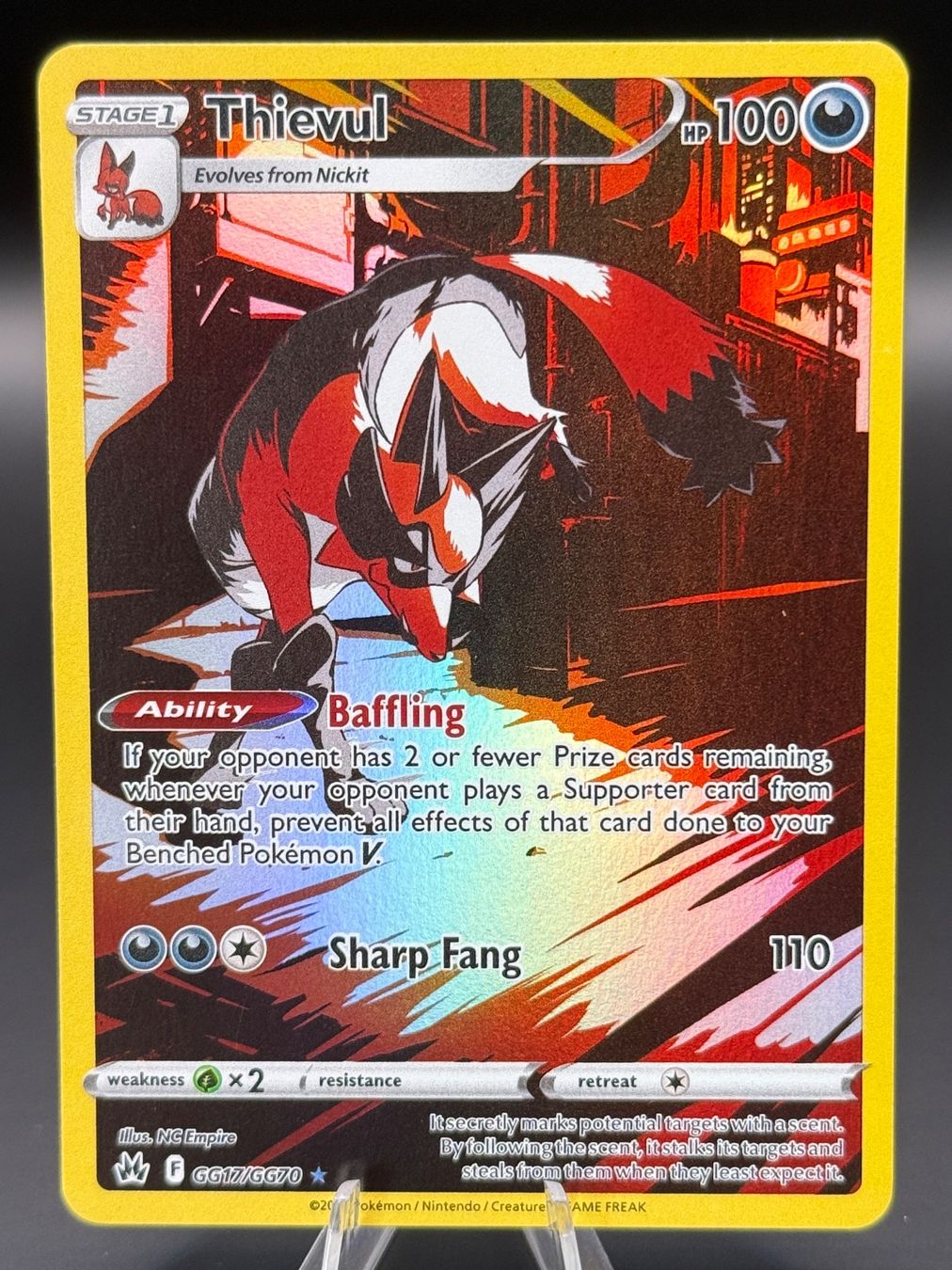 Pokémon Carte collezionabili: Thievul GG17/GG70 EN Crown Zenith – Nuovo (secondo la descrizione) da Langenthal venduto da TheCrib