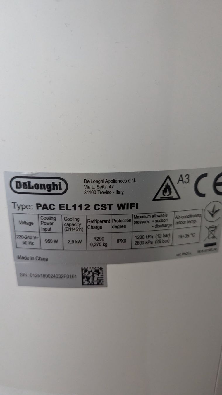 De'Longhi Condizionatori: De'Longhi PAC EL112 CST – Nuovo (secondo la descrizione) da Neuchâtel venduto da tagtag02 3