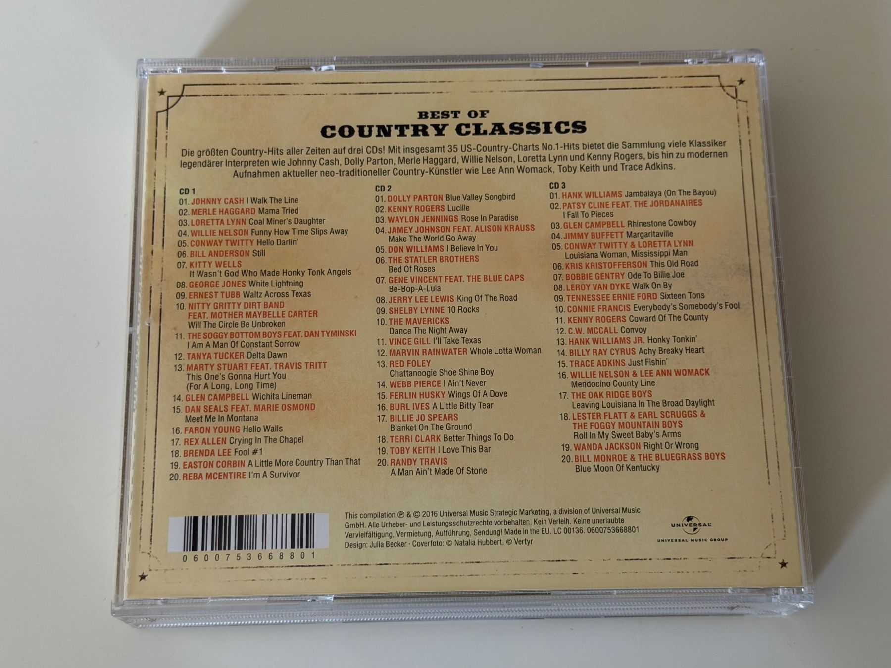 CD: CD Best of Country Classics - 3CD Box – Nuovo (secondo la descrizione) da Altstätten SG venduto da sheamus 1