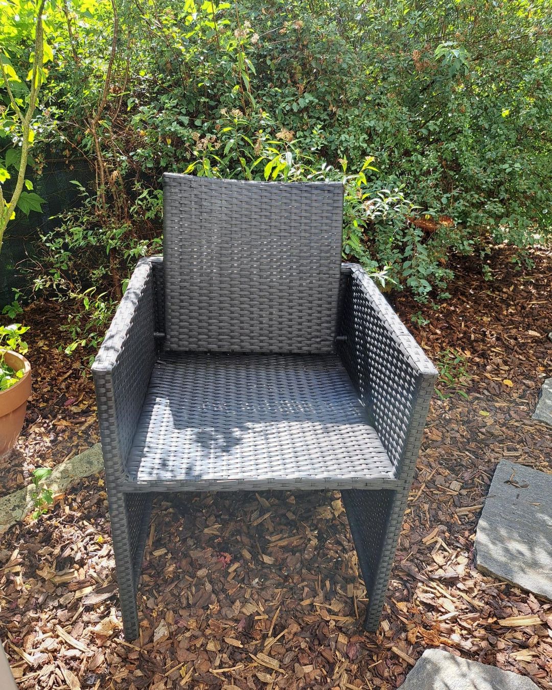 Chaises: Gartenstuhl aus Polyrattan – D'occasion à Basel par Patiscat 1
