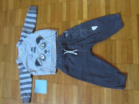 Ensemble baby club taille 68 - 74