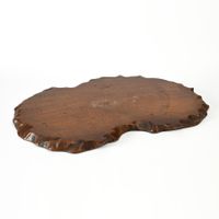 Grosser antiker flacher japanischer Holz Stand Podest No. 4