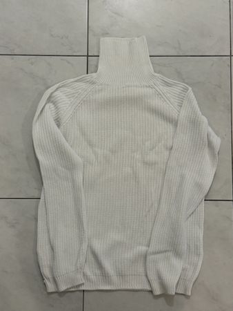 Pullover Zara Rollkragen Weiss Grösse M