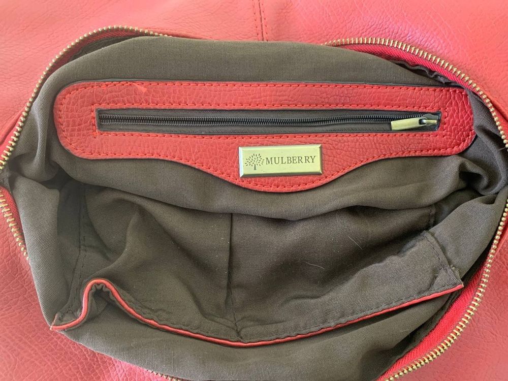 vintage Mulberry Tasche rot EST 1971 L 4417 Kaufen auf Ricardo