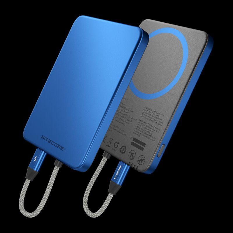 NiteCore Batterie: Nitecore Powerbank POCKET5 - 5000mAh, blau – Nuovo e nell'imballaggio originale da Grüningen venduto da Prolumin