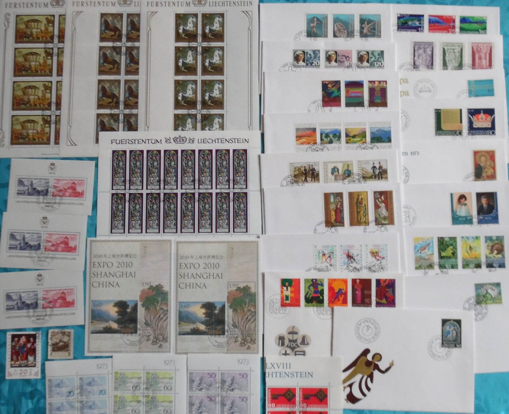 Alle Briefmarken: Sammlung FL-Marken – Gebraucht aus Bellinzona von Luna093