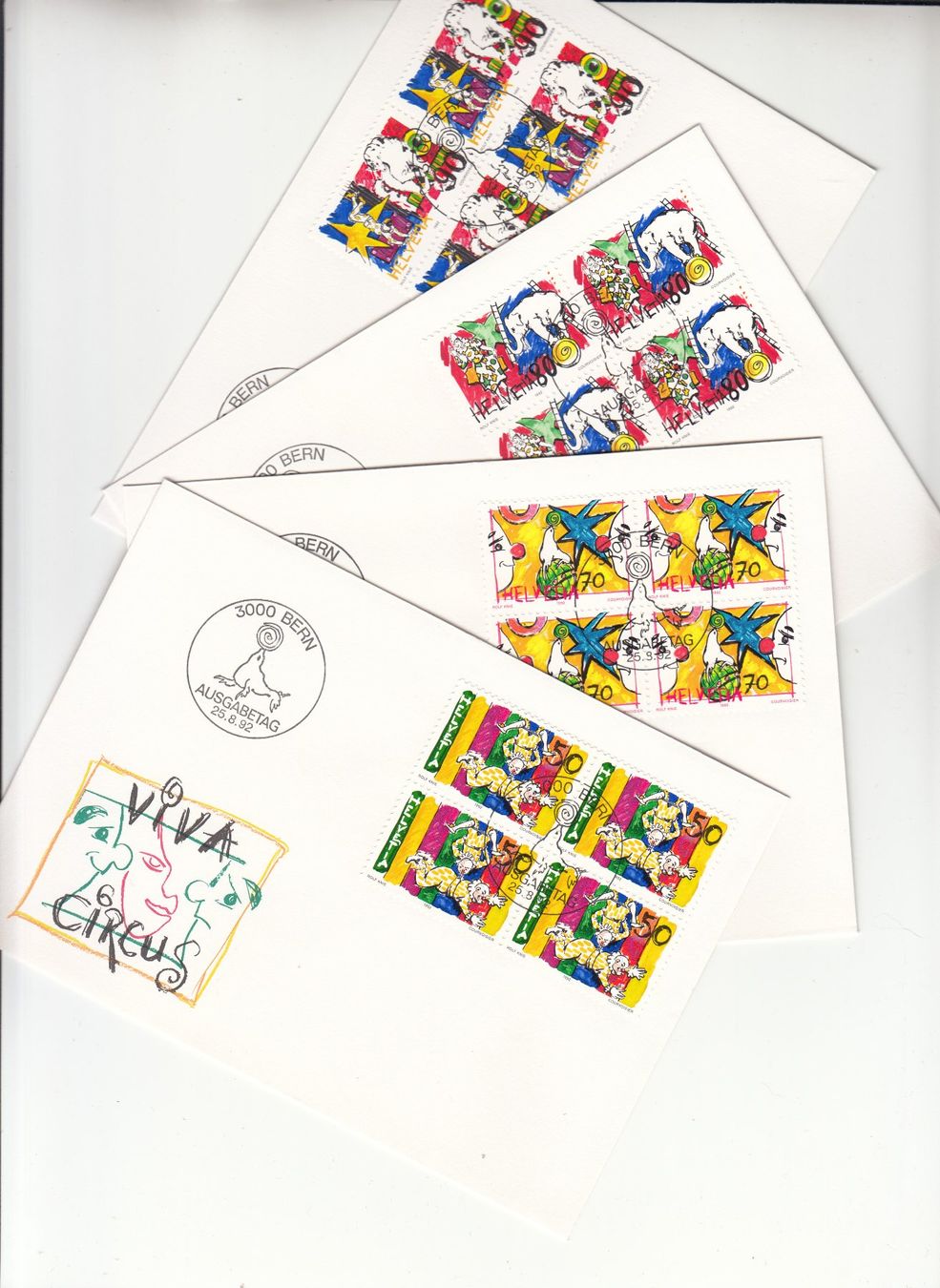 Tutti i francobolli: SBK 832 - 835 im 4er-Block FDC – Usato da Bürglen TG venduto da StampGraf