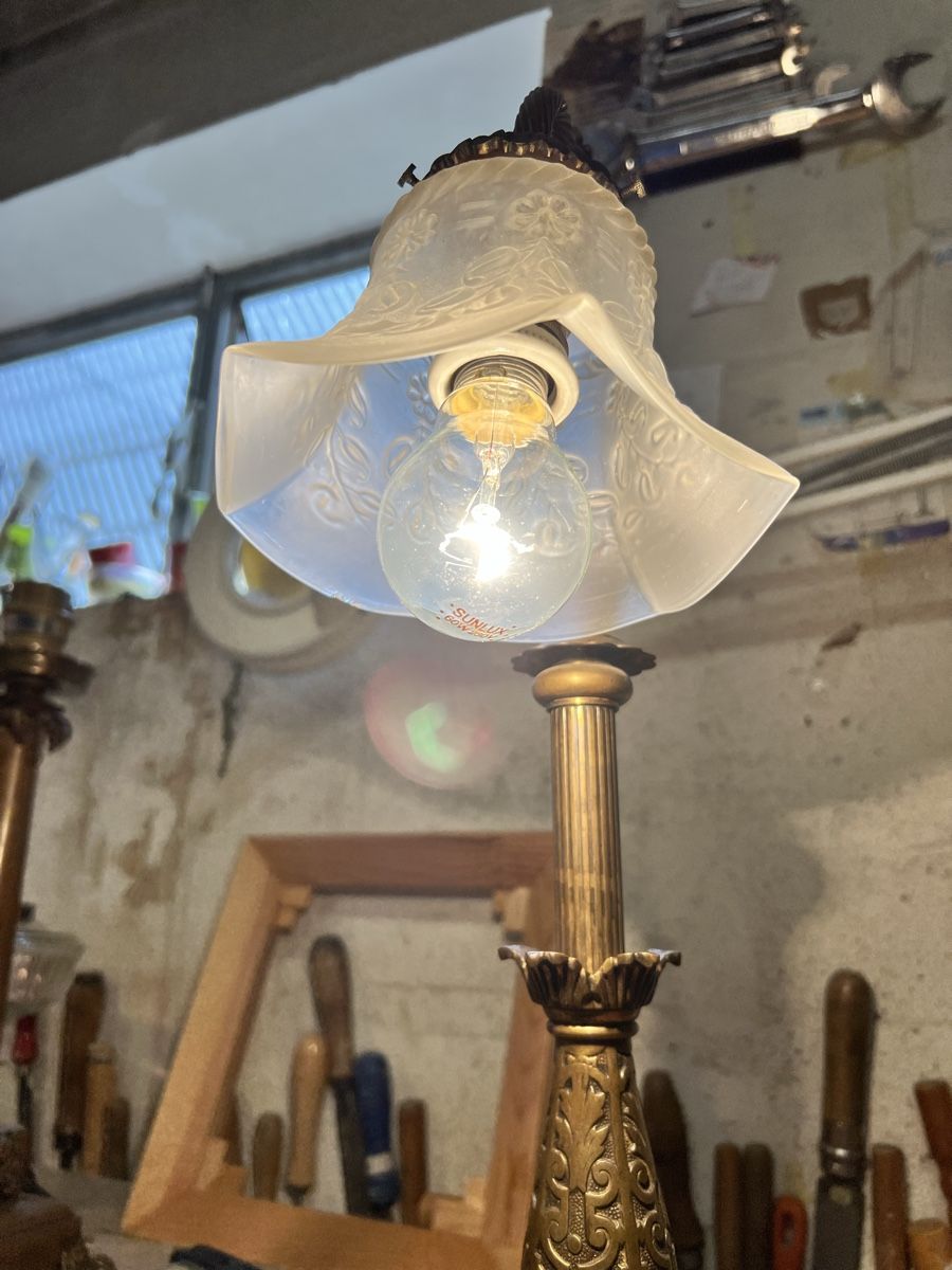 Lampade: Antiker Schön Jugendstil Lampe – Usato da Hombrechtikon venduto da vespa1954 8
