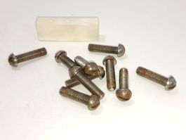 10 antike Rundkopf Gewinde Schrauben M8x30mm (LOT1057#NSH6)