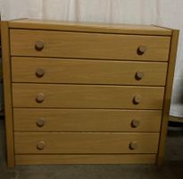 Gut erhaltene Holz Kommode mit 5 Schubladen, Top Zustand